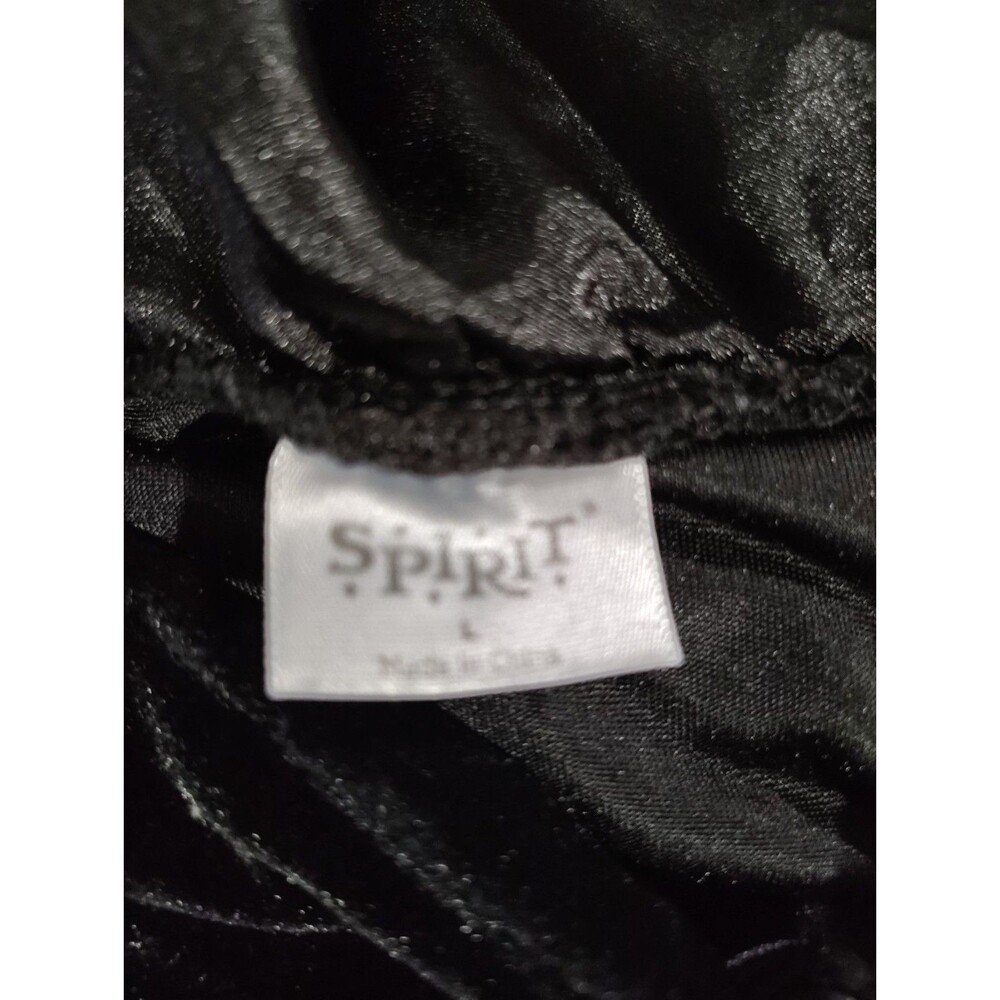 Adult CELESTIAL COVEN Hooded Dress WITCH COSTUME Black VELVET HI-LO Large GOTH - Picture 11 of 13